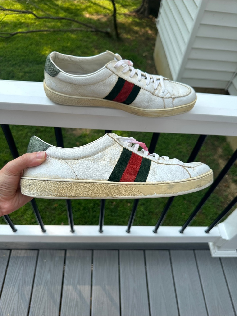 Gucci Men's Gucci Ace Leather Sneakers